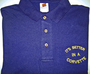 Corvette Golf Shirt - It's Better - Navy